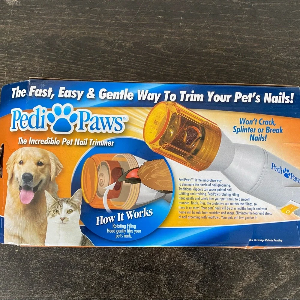 Pedi Paws Pet Nail Trimmer Clipper Grooming Tool Dog Cat